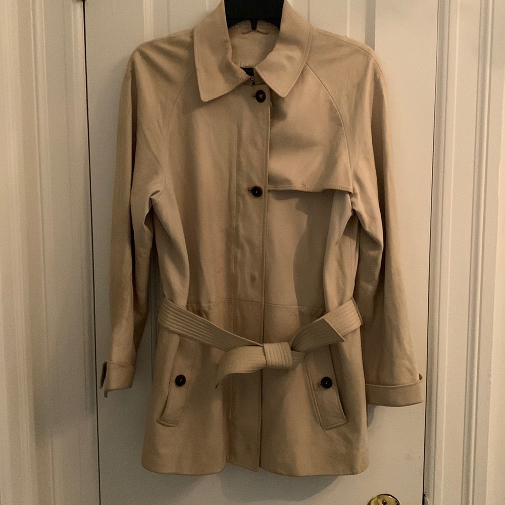 Loro piana leather coat